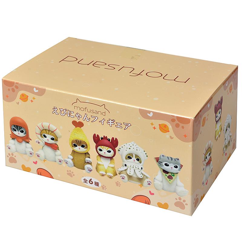 Mofusand Shark Cat Blind Box Fruit Animal Cute Mini Figures Anime Ornaments Dolls Fans Kid's Toy Model Christmas Birthday Gifts