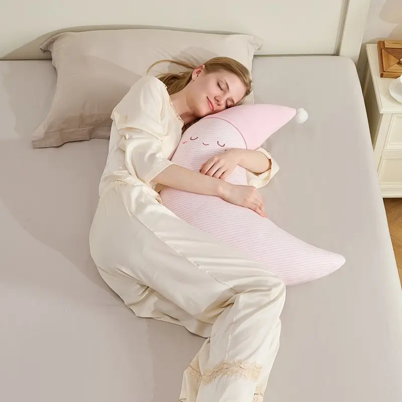 Moon Pillow, Soft Moon Replica Cushion, Comfortable Bedding Accent, Valentine's Day Gift, Decorative Item, Reusable, Unique Shape, Home Decorative Cushion