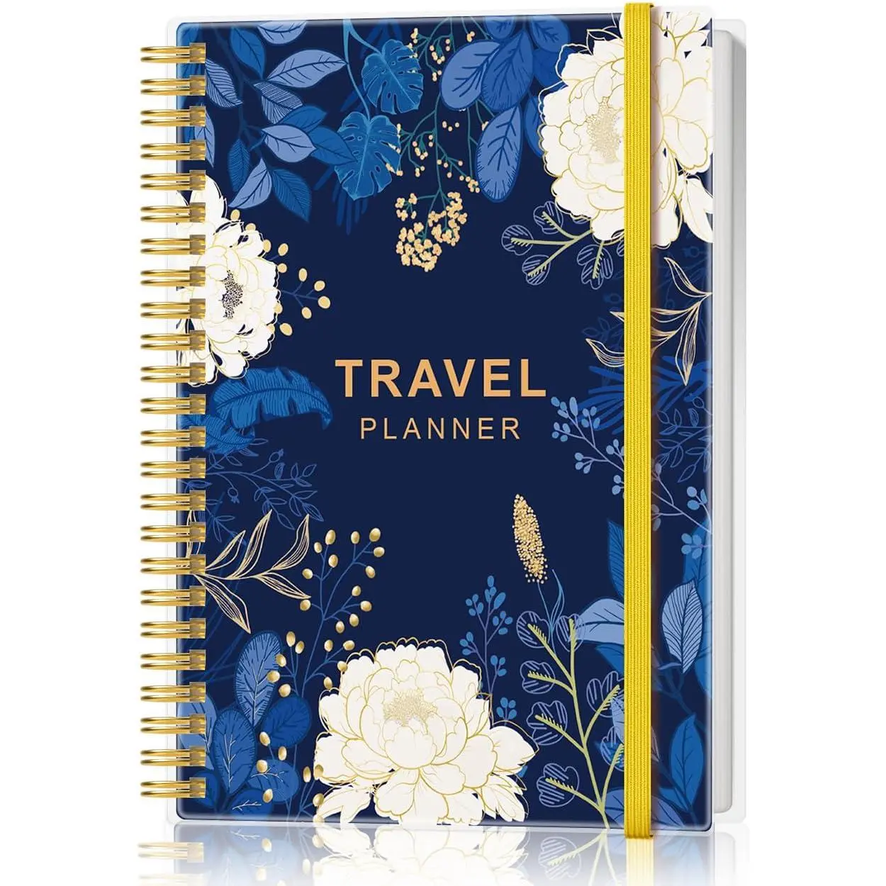Travel Journal -  & Road Trip Planner Organizer, Travel Notebook for 6 Trips, Trip Planner  to Record Memories and Adventures from Special Trips, 5.8" x 8.5", Blue