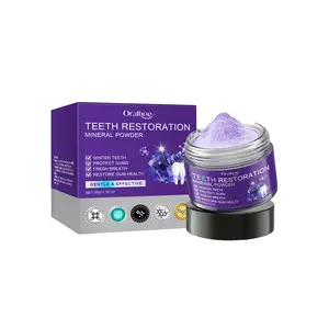 Oralhoe Purple Beauty Powder, Gently Cleans And Protects Teeth For Long Lasting Freshness And Removes Stains And Yellow Teeth
