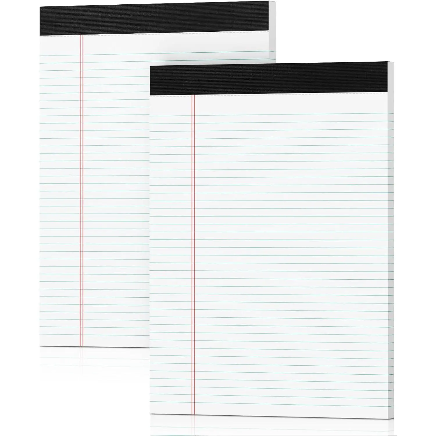 Note Pads 8.5 x 11 Legal Pads 2 Pack Writing Pads Narrow Ruled Notepads | Double-Sided Printing & Perforated College Ruled Legal Pad - 30 Sheets/Pad  White Notepads 8.5x11 for Office Supplies