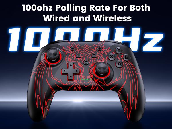 Wireless PC Controller, 1000Hz Polling Rate, Hall Effect Joysticks & Triggers, Controller for PC/Switch 2/Switch/Android/IOS, 1000mAh Battery, with 7 Light Modes/Paddle/Turbo/Motion/Charging Dock Wireless PC Controller, 1000Hz Polling Rate, Hall Effect Joysticks & Triggers, Controller for PC/Switch 2/Switch/Android/IOS, 1000mAh Battery, with 7 Light Modes/Paddle/Turbo/Motion/Charging Dock