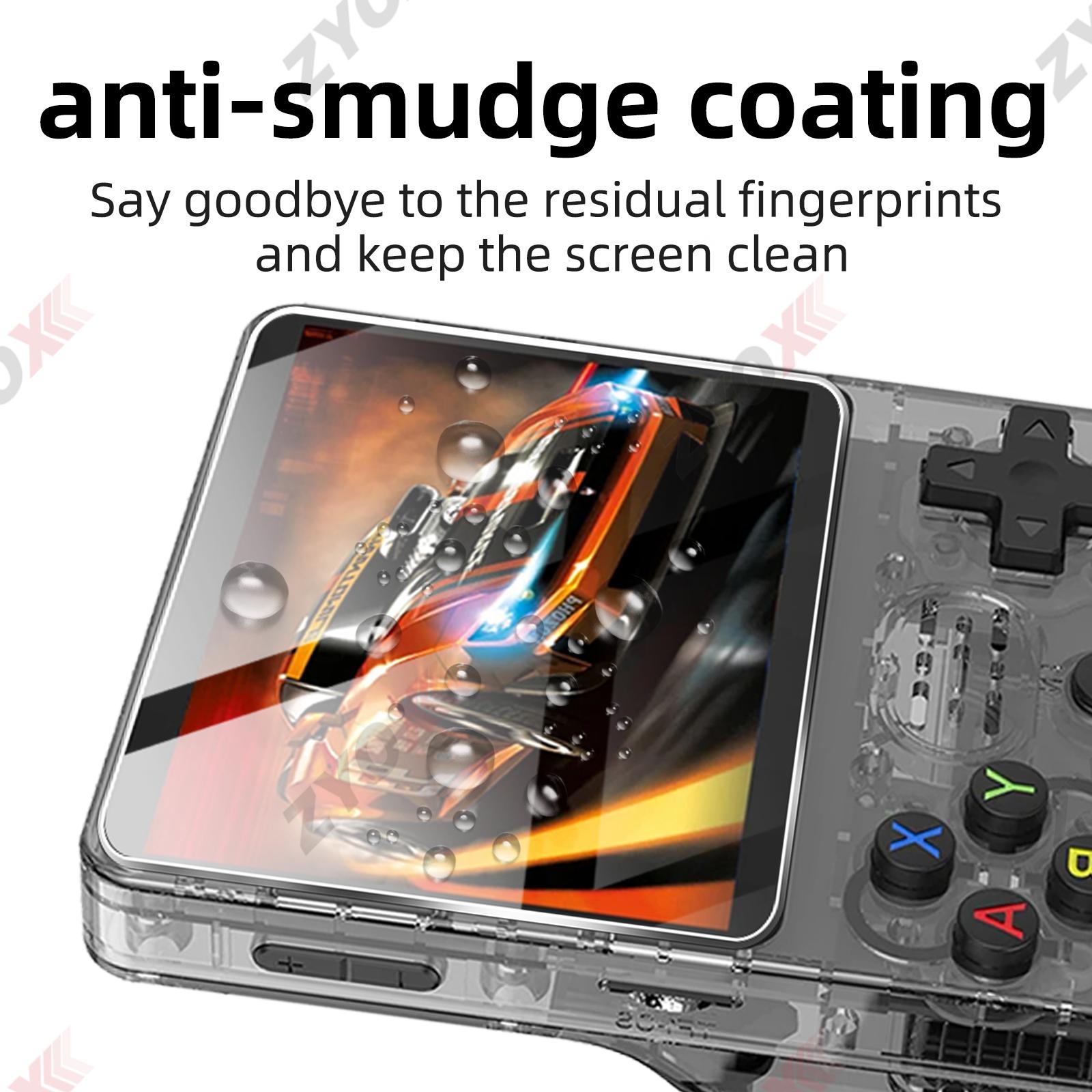 Glass+Bag for R36S/R35S Screen Protector Tempered Glass Film & Portable Storage Case R36S Console Protector Accessories Set