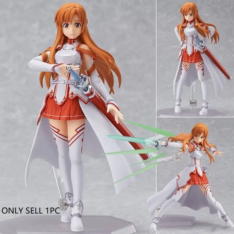 Sword Art Online Sao Asuna Face Swap Figure, Anime Action Figure, Anime Collectible Model, Boxed Display Piece, Kirito Face Swap Version