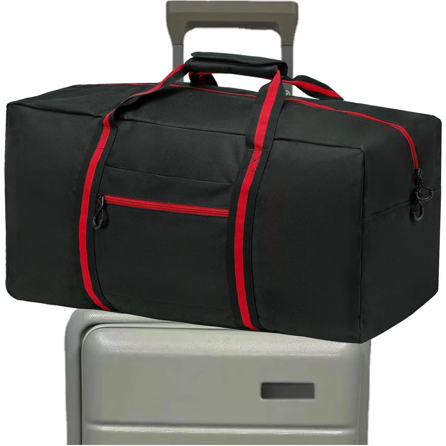 24.8 ” Travel Bag, Duffle Bag for Men Women, Large 60L Weekender Overnight Bag with Trolley Sleeve and Wet Pocket