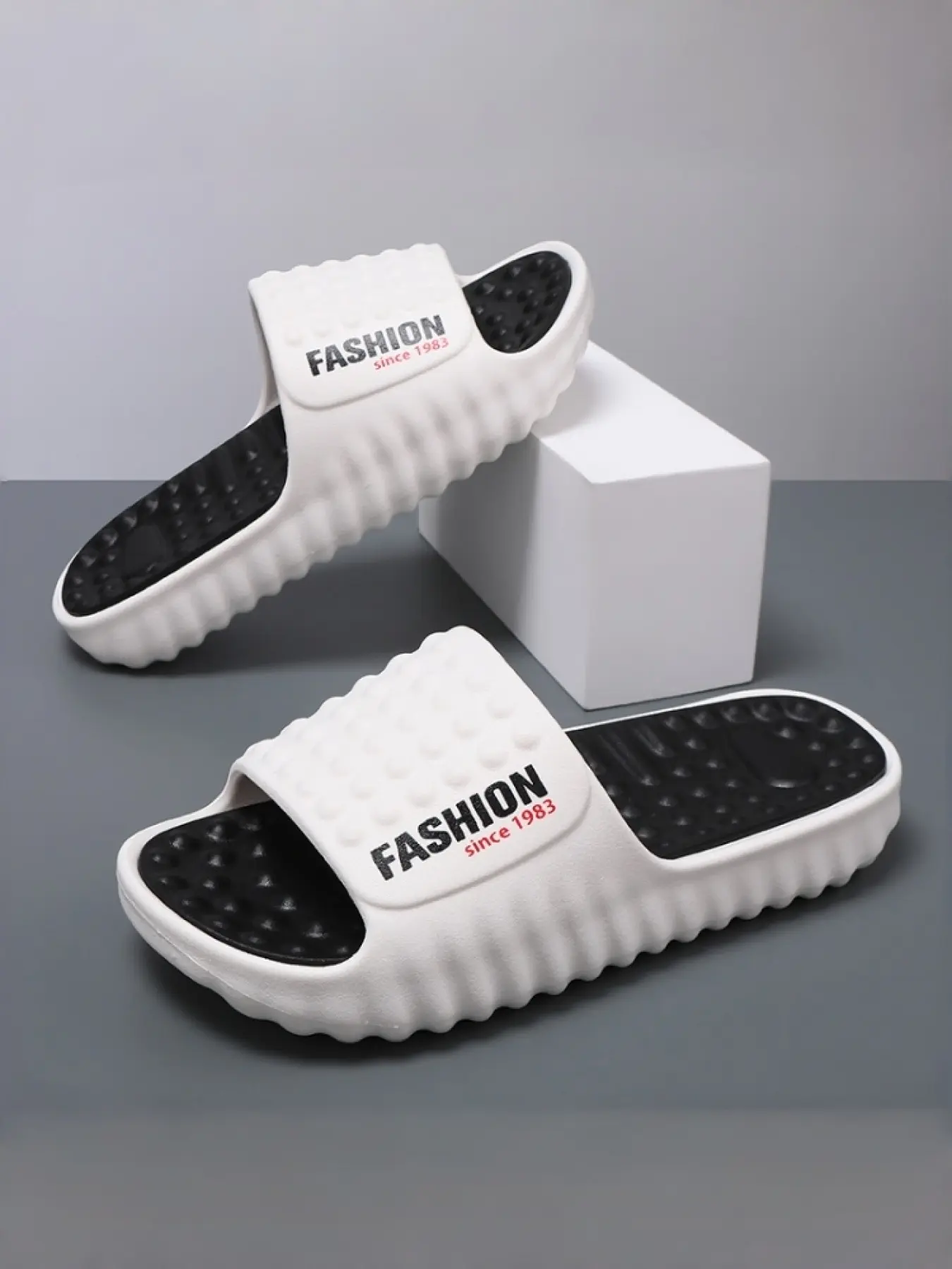1 Pair Athletic Thick Sole Garden Clogs Anti-Slip Outsole Men Women Seaside/Casual Vacation Outfit - EVA, Massage Insole Anti-Slip Durable