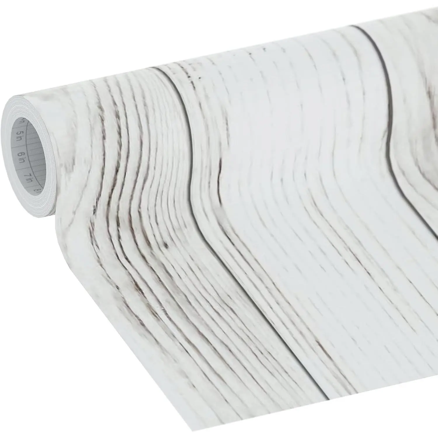 Peel and Stick Decor Removable Wallpaper, Self Adhesive Shelf Liners for Cabinets, Walls, Resurfacing Projects 20 in x 18 ft, White Beadboard