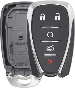 Key Fob Shell Case Replacement Fits for Chevy Malibu Cruze Camaro Chevrolet Traverse Blazer Equinox 2016-2022 Keyless Entry Remote Control 5 Button Pad Cover (HYQ4EA HYQ4AA)