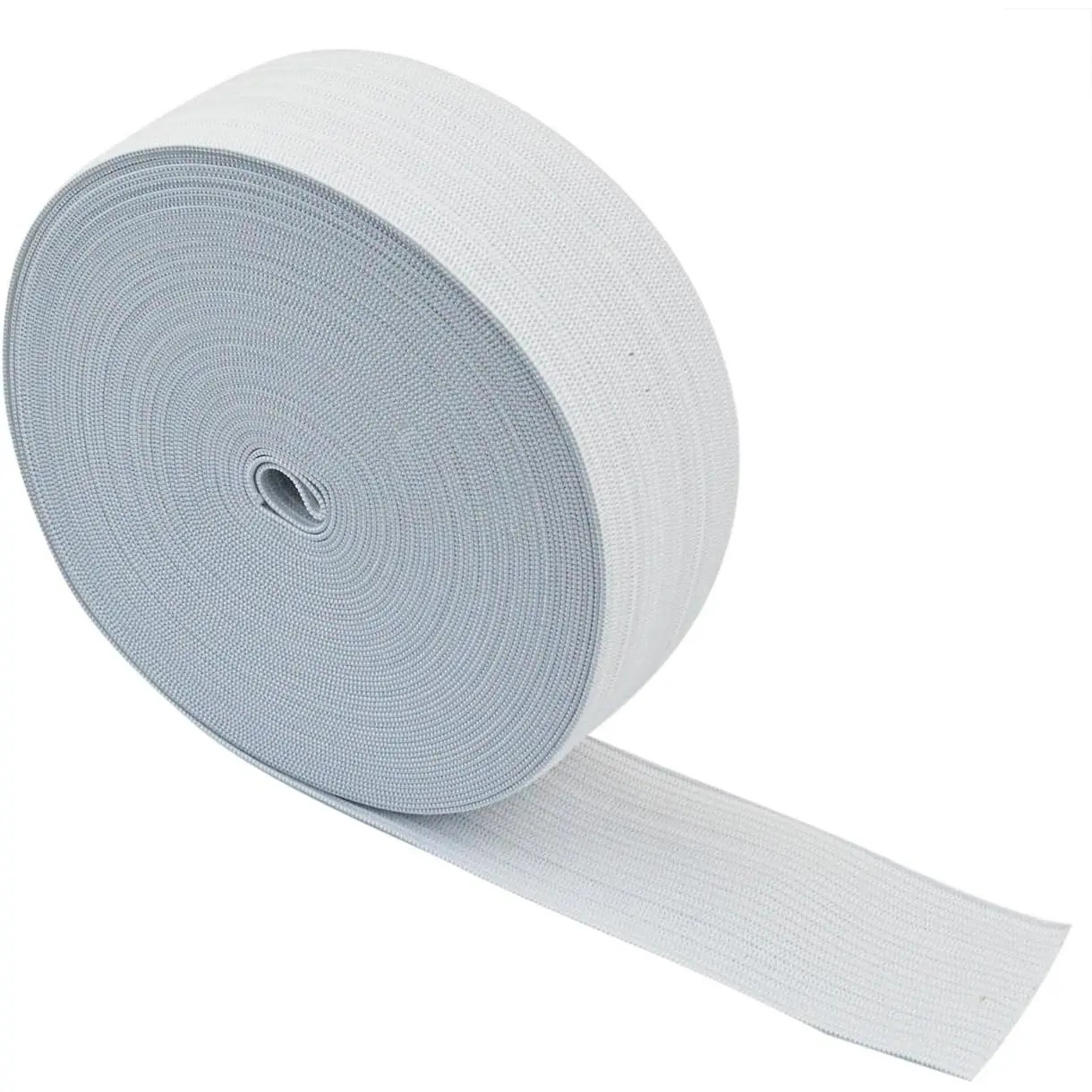 White Springy Stretch Knitting Sewing Elastic Spool Elastic Bands, 1.5 Inch x 11 Yard