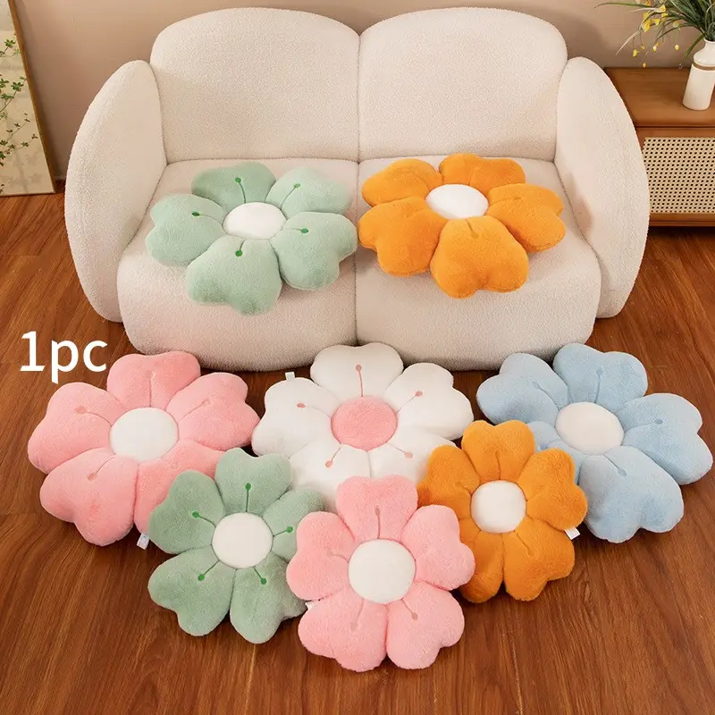 Daisy Shape Flower Pillow, Soft Sofa Cushion Decorations, Cute Pillow for Bed Sofa Dorm, Home Decoration Carpet Style Backrest Pad