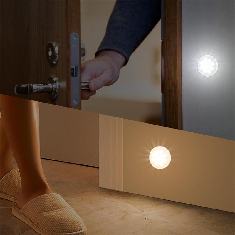 Motion Sensor Night Light, USB Rechargeable LED Night Light, Wireless Wall Mounted Light Suitable for Kitchen Cabinet, Closet, Stairway, Home Decor Light
