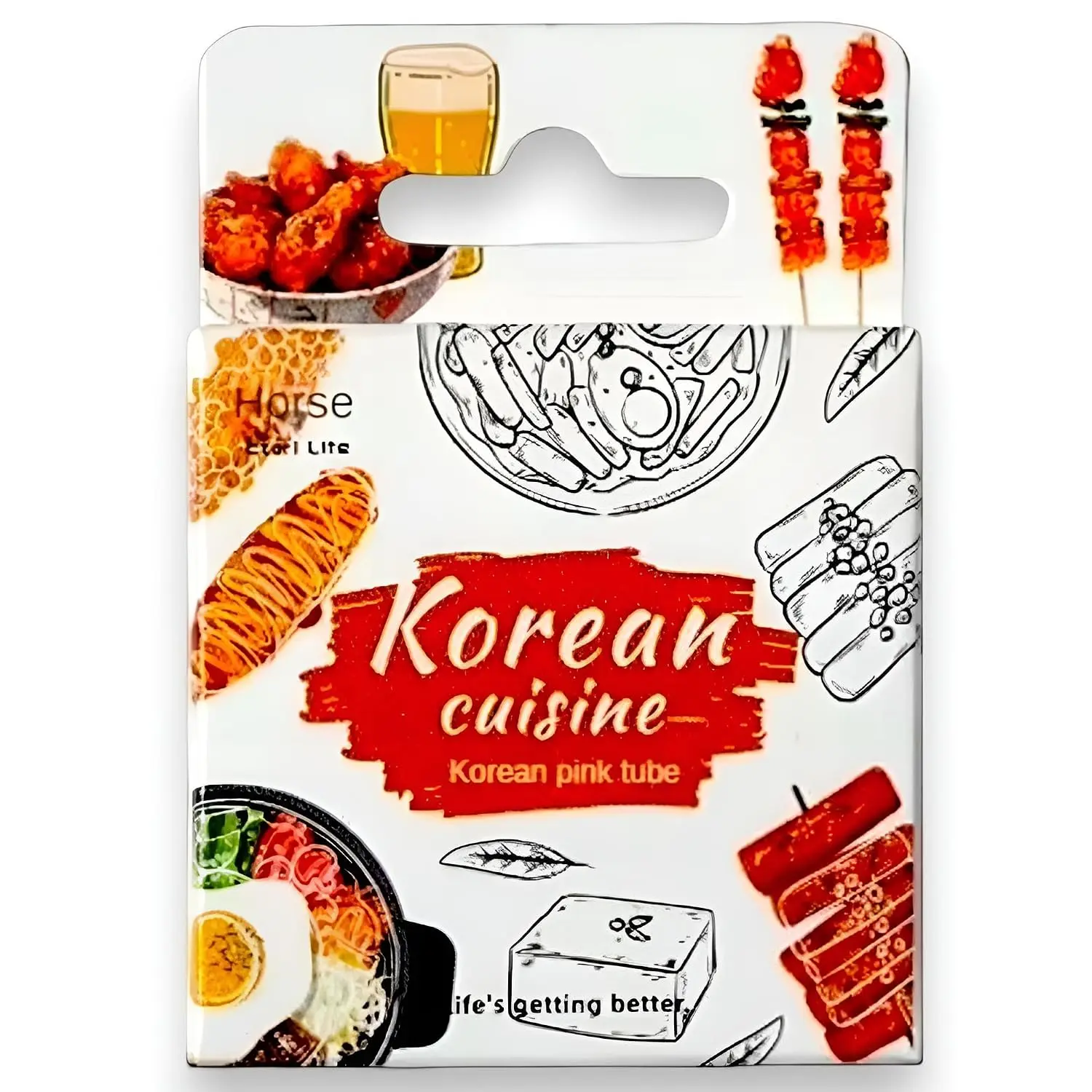 KetA Korean  Kawaii Small Cute Korean Cuisine Stickers for Journals, Scrapbooks & Decoration,   Aesthetic Stickers,  2.5 x 1.7 inch., 46 count/Pack