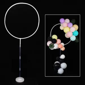 1Pc Round Plastic Balloon Base Ring, Wreath Fixed Holder, DIY Craft Supplies, Stable Decor Base for Birthday, Wedding, Graduation and Various Parties