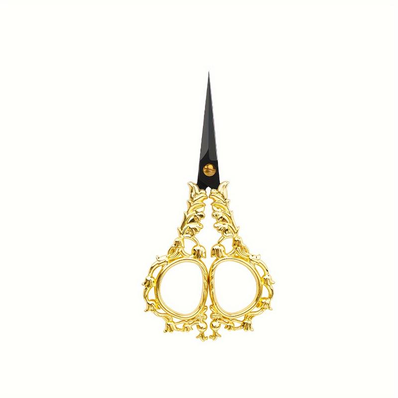 2pcs Vintage Embroidery Scissors with Sharp Stainless Steel Blades - Handcrafted Floral Design, Ideal for DIY Sewing, Quilting & Needlework Crafts
