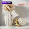 Ceramic Flower Vase Nordic Style, Ceramic Vases for Home Decor, Elegant Home Decor for Living Room & Office Desk, Perfect for Fresh & Dried Flowers #GLOBAL PICKS