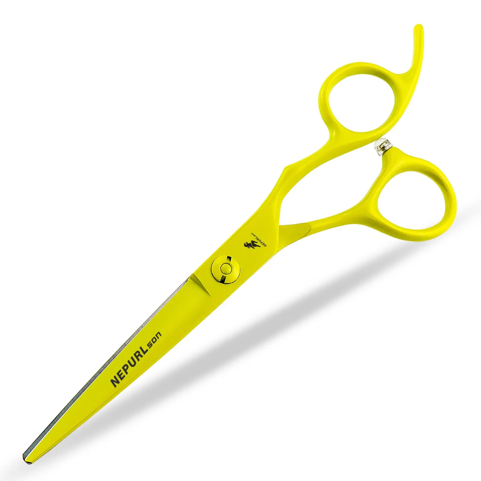 6.0 Inch Enamel High-End Haircut Scissors, 440C Stainless Steel, Ergonomic Right-Hand Design, Unisex Home Use Clippers