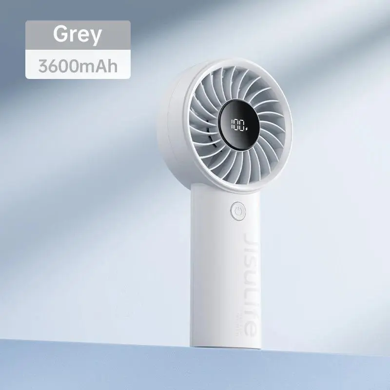 Mini Portable Fan for Personal Use - 5 Levels Strong Wind, Safety Lock, 5000mAh Battery, LED Display, USB Rechargeable, Summer Universal USB Mobile Fan Accessory