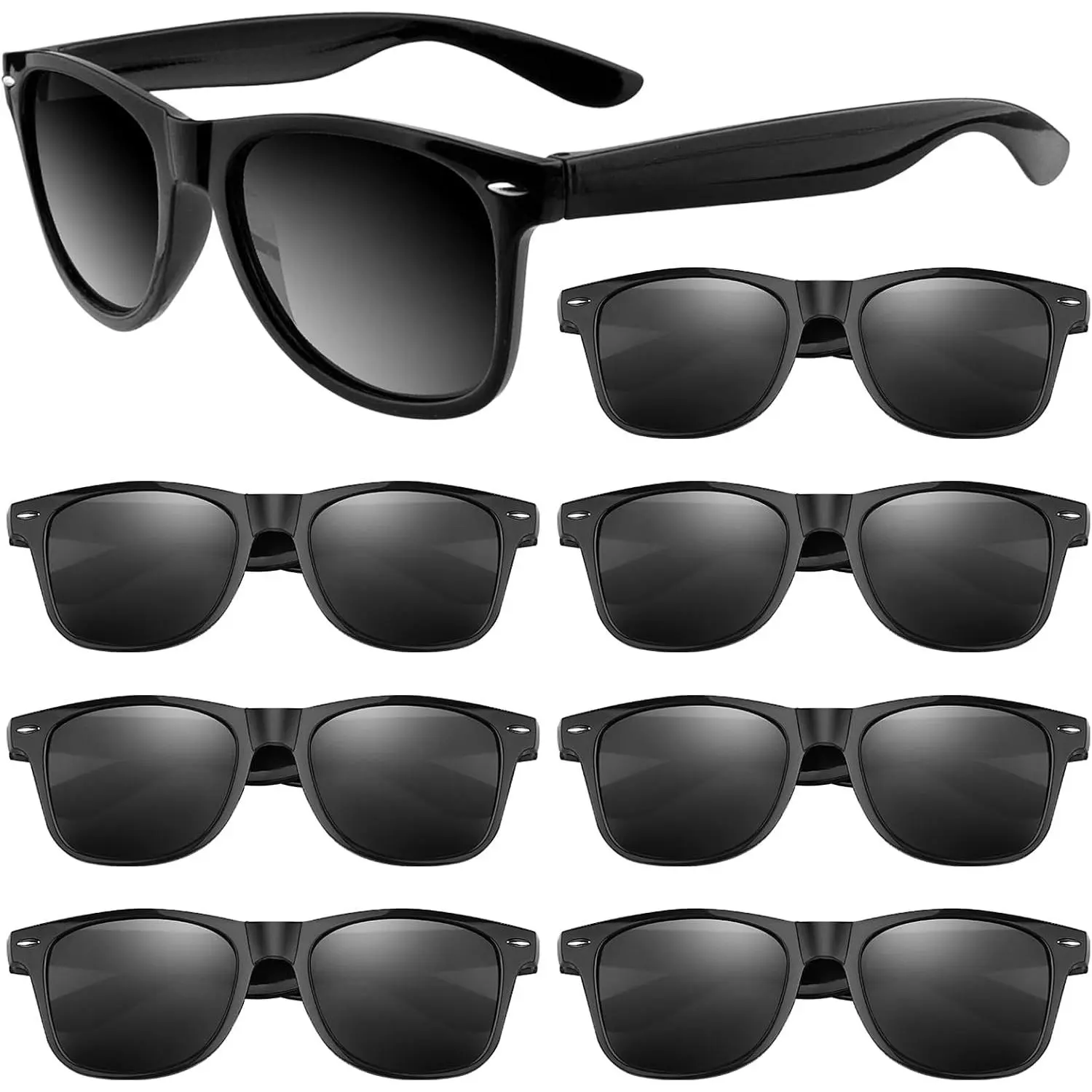 8 Pack Novelty Sunglasses for  3+ Summer Beach Party Birthday Party Favors Supplies  Bag Filler