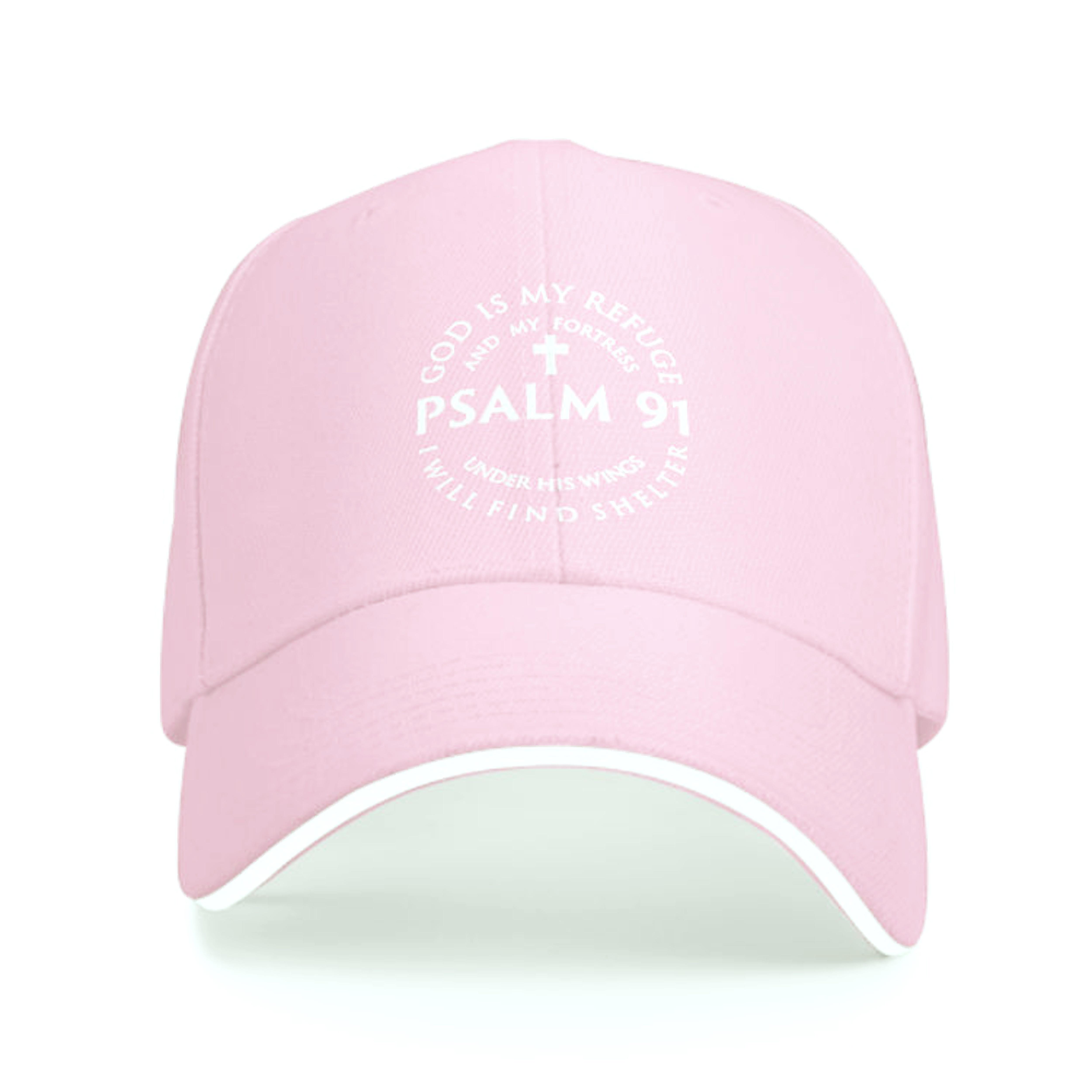 1pc of a Psalm 91 Themed Baseball Cap, Adjustable And Suitable for Both Men And Women.This Truck Driver'S Hat Makes a Perfect Gift Option
