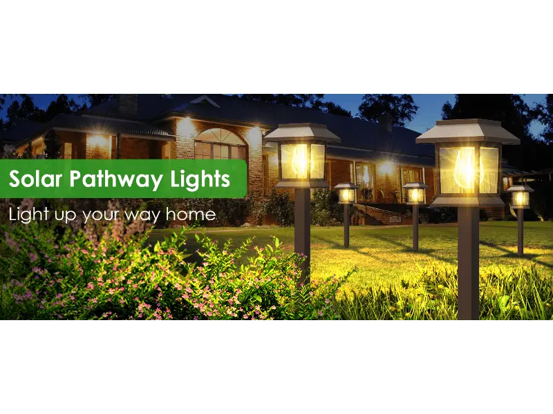 Hoodink 12-Pack Upgraded Solar Powered Pathway Lights with Stakes, Solar Landscape Lights, Yard Lighting, Waterproof Water Resistant IP54 Brown Hard Plastic, 3000 Warm White, Easy Installation for Driveway Walkway