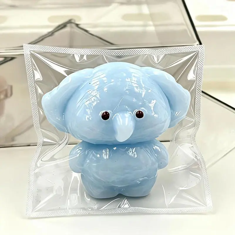 Taba Blue Elephant Squeeze Toy, TPR Material, New Elephant Squeeze Game, Soft High-quality Decorative Gift, Super Soft Finger