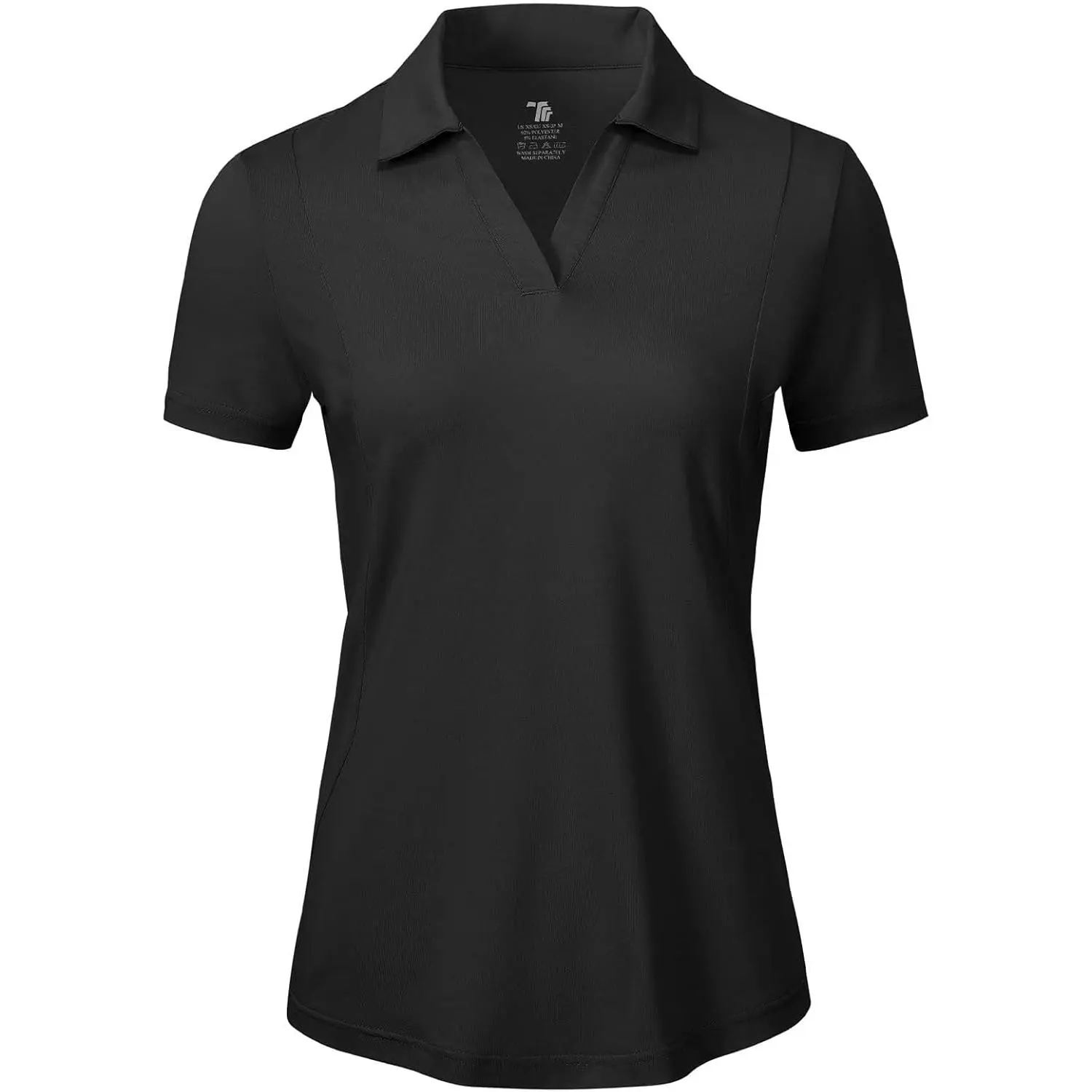 Women's Short Sleeve V-Neck Collared Golf Tennis Polo Shirts, UV Protection Dry Fit Workout Tops, Dri Fit Shirts