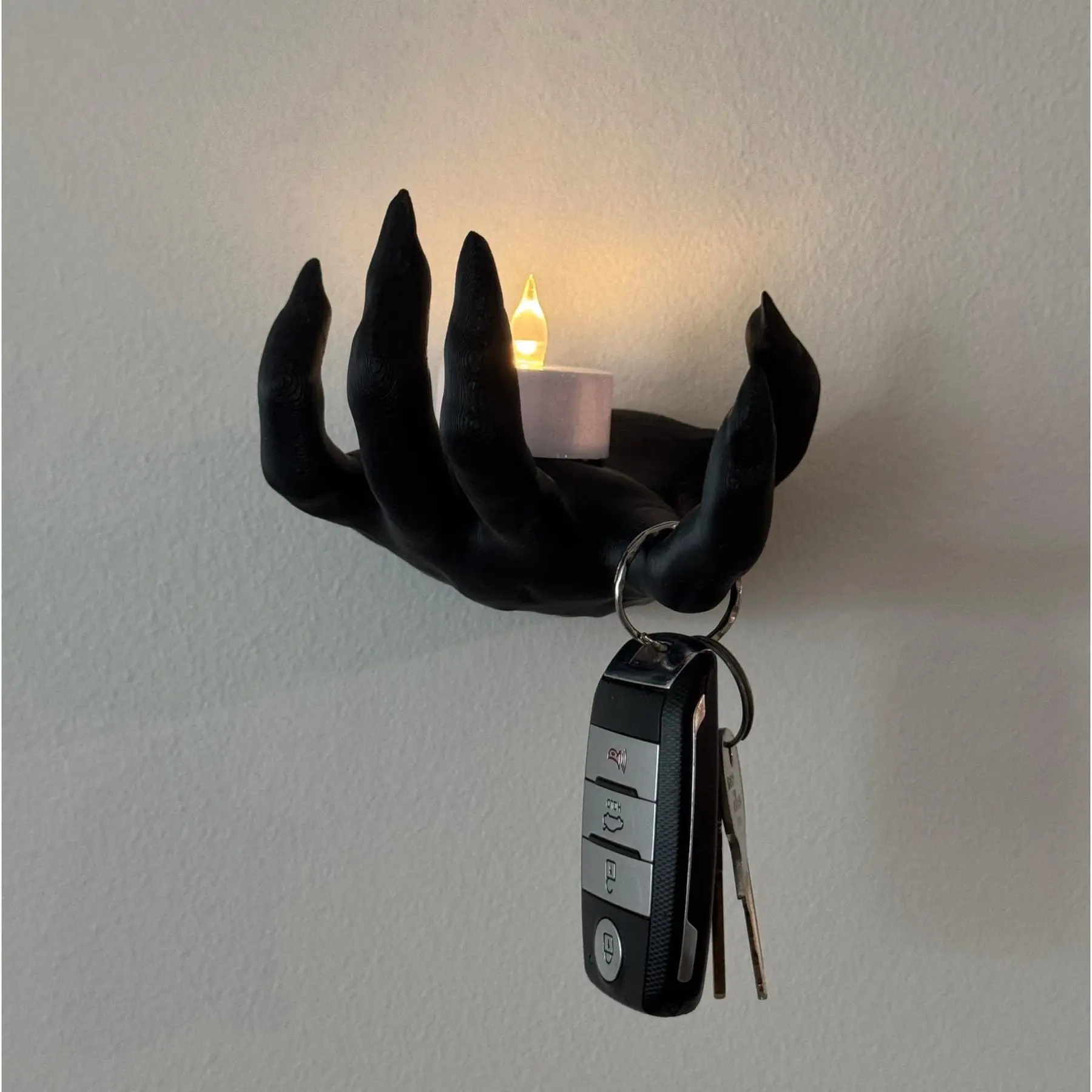 Halloween Hand Candle Holder – Gothic Spooky Wall Decor for Tealights – Creepy Cute Haunted House Decoration & Gothic Hand Candle Holder Tea Light Candle Holders