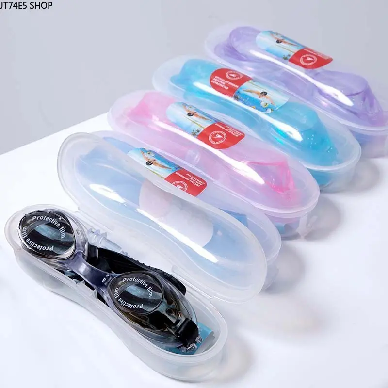 Unisex Swimming Goggles with Anti-Fog PC Lens, Waterproof Silicone Seal and Adjustable Strap for Adult Swim and Diving, Adults, Daily Swimming Essential, Polycarbonate, Leak Proof, Anti-Fog Lens, Sealed, Shock Resistant, Flat Light, Swim/Dive