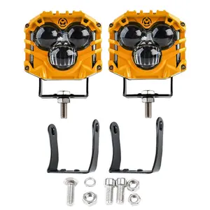 2.5in 3-Eye LED Pod Lights with DT Connector for Truck, ATV, UTV, Boat, Pickup