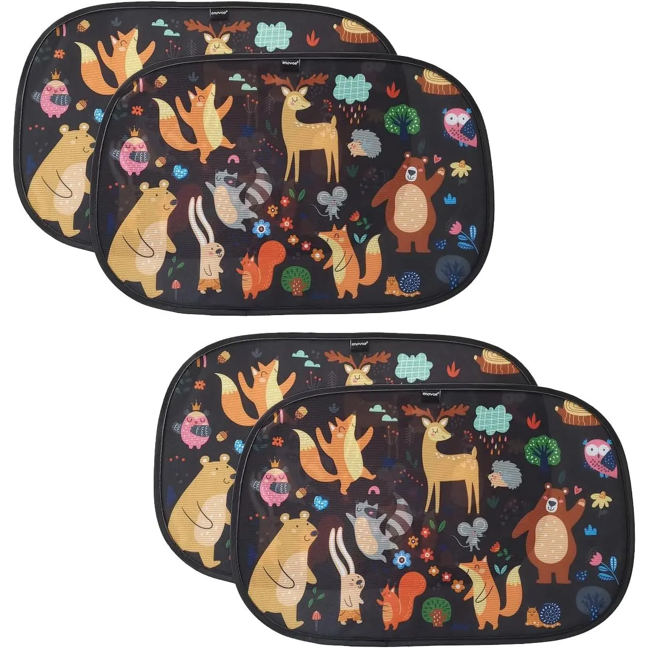 2 Pack  Cartoon  Window Sun Shades for  - 21x14 Inches -  Sun Shades - Glare and UV Rays Protection  Window Shades, Suitable for SUVs, Minivans and Full Size