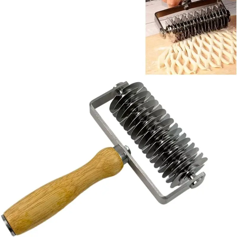 Lattice Pastry Cutter, Metal Dough Cutting Tool Practical Lattice Cutter Pastry Tool for Puff Pastry Dough, Pie Pizza Baking Making