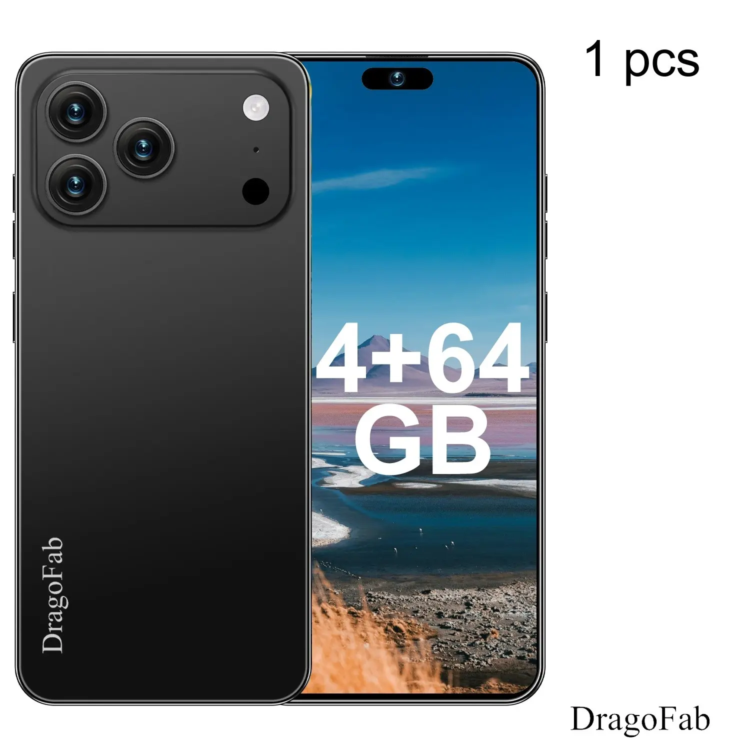 Dragofab 6.93-Inch Large Screen 4g Smartphone, Octa-Core Processor, Android 10, 4+64GB, 4100mah Battery, Long Lasting, Unlocked Backup Phone