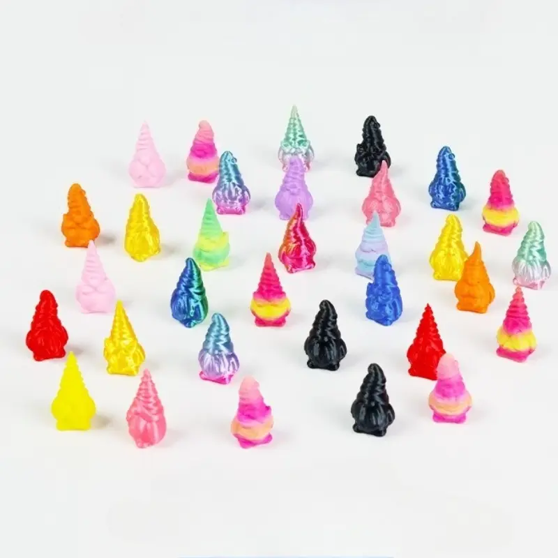 20/50pcs 3D Printed Mini Gnome Figurine Resin Ornament Set Multi Color Home Decor Tabletop Ornament Creative Unique Gift Idea For Holiday Christmas Birthday Housewarming