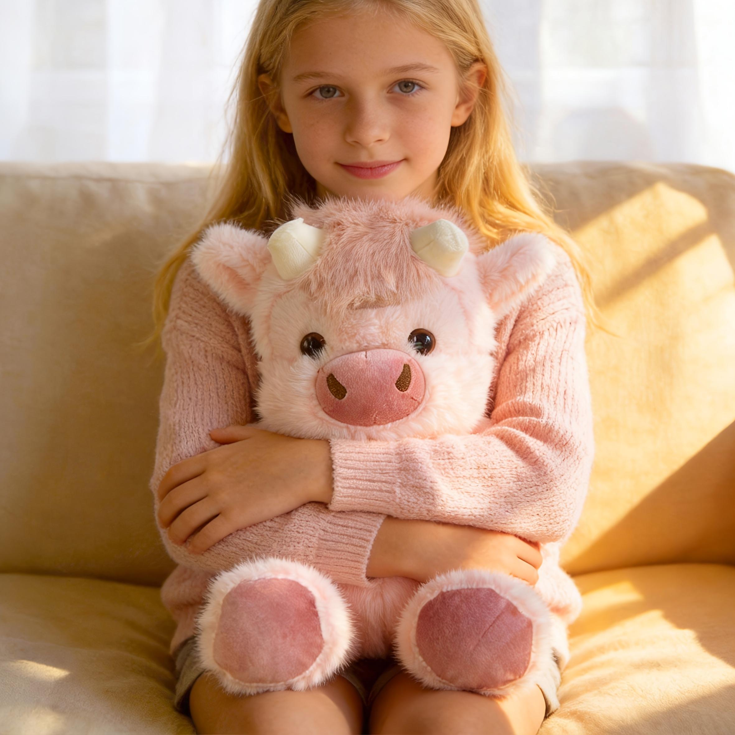 Sugodi Cute Plush Cow Doll – Soft Stuffed Toy for Kids, Adorable Calf Plush, Perfect Children's Day & Holiday Gift for Children