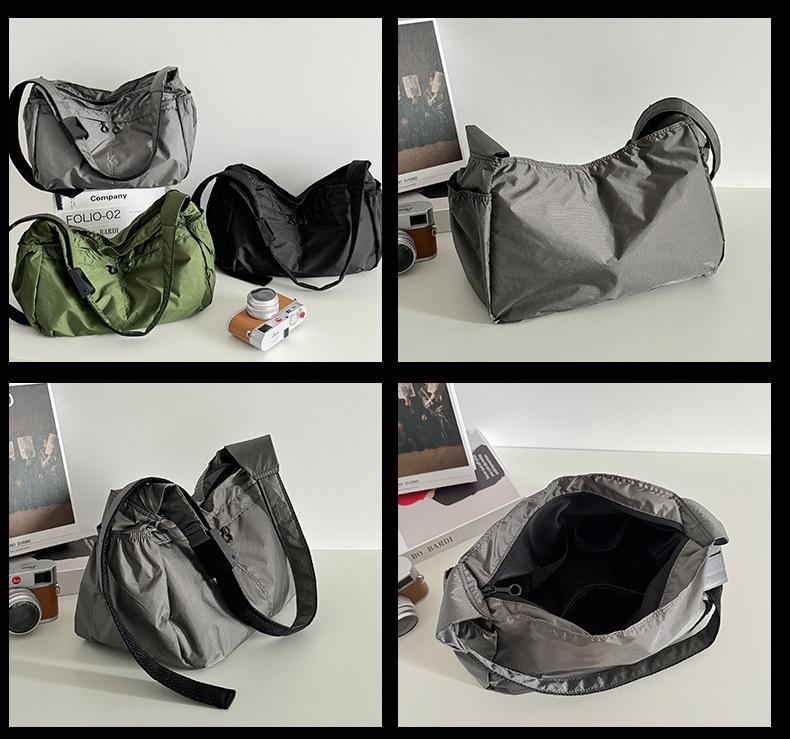 Men’s Waterproof Canvas Messenger Bag - Japanese Dumpling Crossbody Bag, Large Capacity, Multi-Pocket, Lightweight, Durable, for Work, Travel Men’s Waterproof Canvas Messenger Bag - Japanese Dumpling Crossbody Bag, Large Capacity, Multi-Pocket, Lightweight, Durable, for Work, Travel