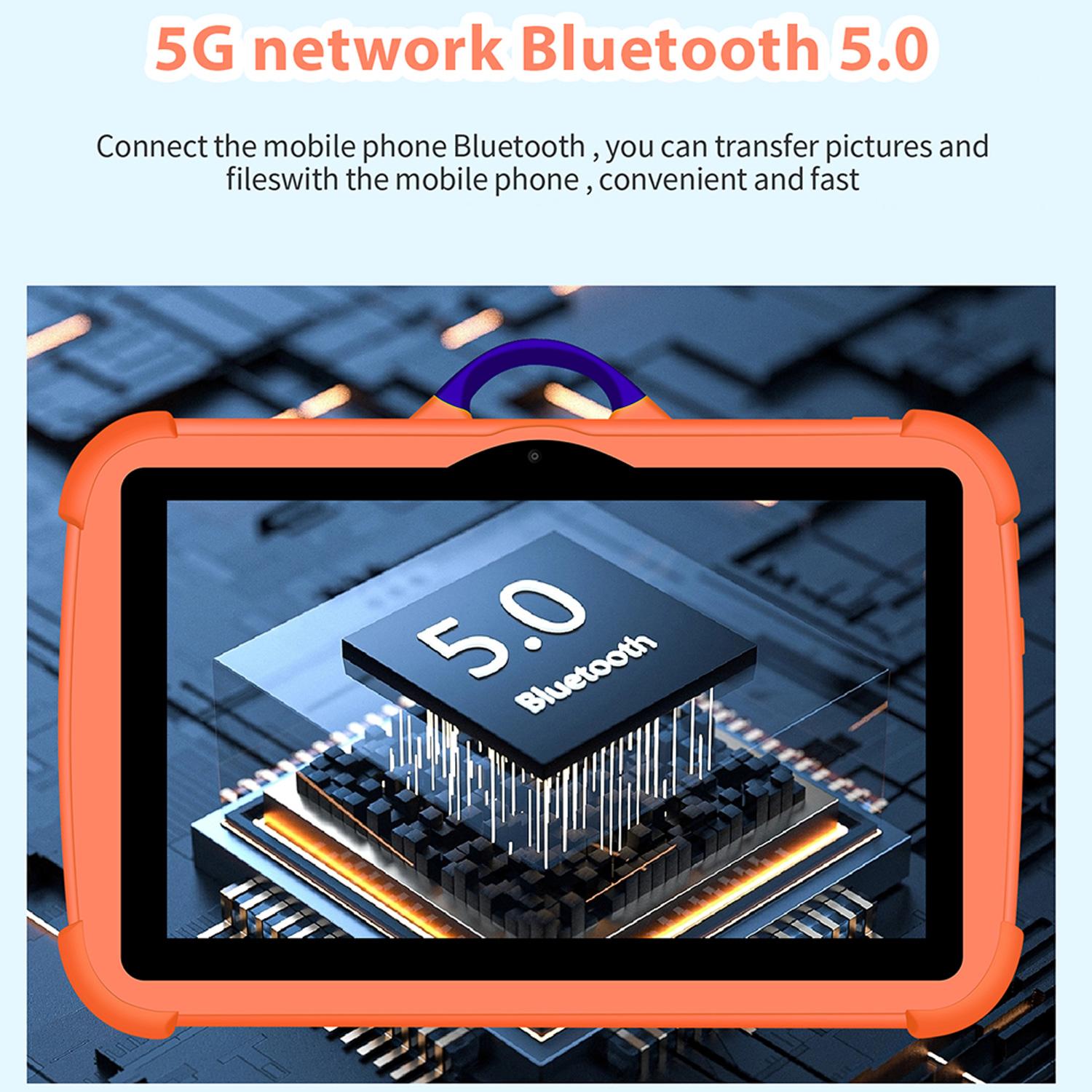 Educational Android Kids Tablet with Case WiFi Tablet Pc for Children's best Gifts Android Kids Game Educational Learning Tablets Quad Core 4GB RAM 64GB ROM