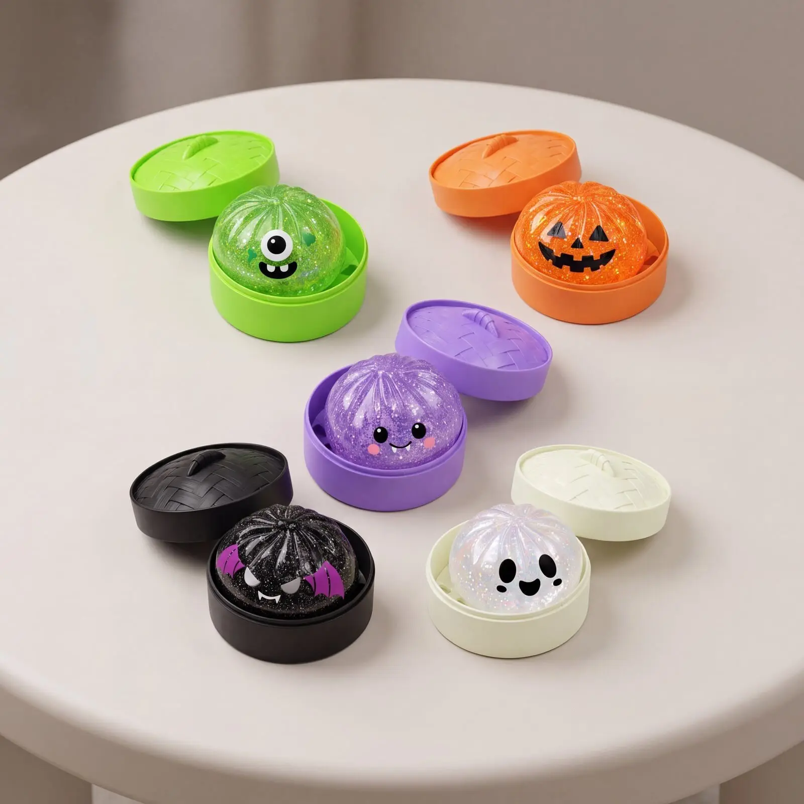 Halloween Baozi Squishy Toy, Fun and Funny Shape, Soft and Non-Sticky, Slow Rebound, Realistic Replica, Perfect for Halloween Party