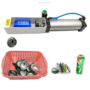 Aluminum Can Crusher, Heavy Duty Pneumatic Cylinder Soda Beer Can Crusher, Eco-Friendly Recycling Tool (Countertop Button Valve)Everlanelnspired17 DD23NeonNode