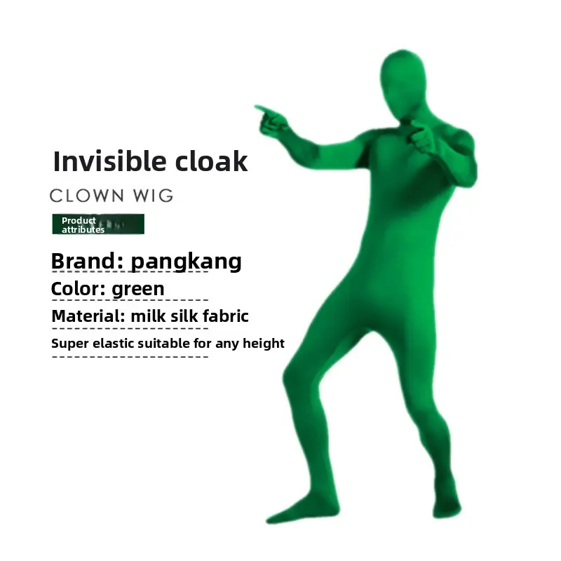 Halloween Ninja Invisibility Costume Black Stage Performance Outfit Invisible Clothing for Men Adult Halloween Party Cosplay Outfit
