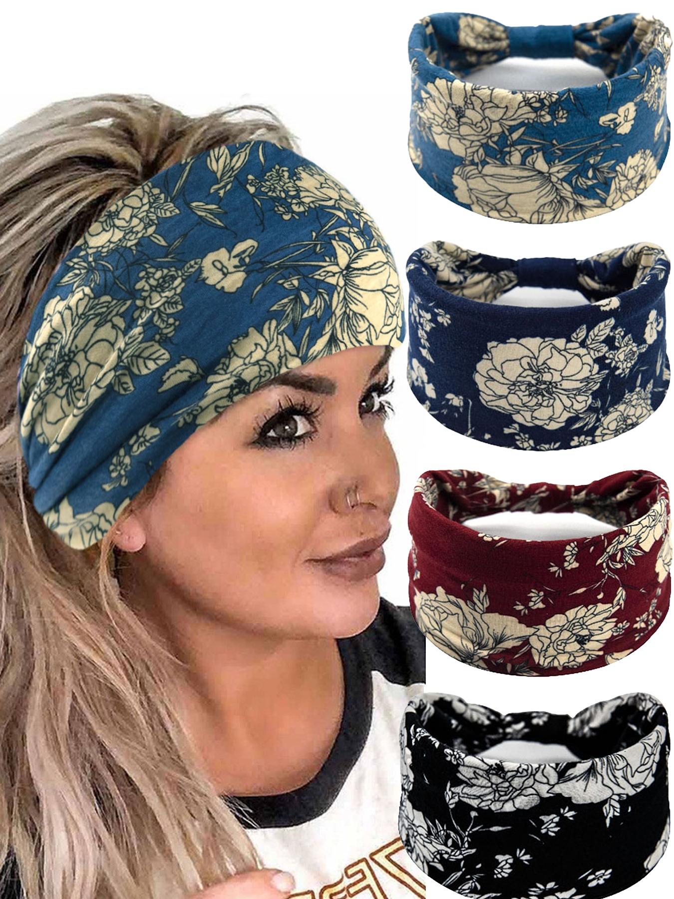 Boho Paisley Print Knotted Hair Band, Knotted Headband, 2025 New Style Casual Elastic Hair Band for Women & Men, Fashion Hair Accessories for Daily Yoga, Workout, Running Wear, Hairstyles