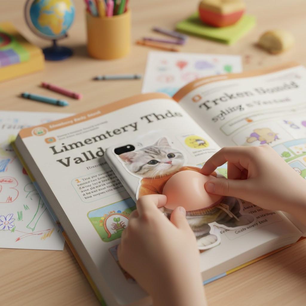 6Pcs 3D Dog & Cat Belly Mochi Squishy Stickers, Stress Relief Fidget, Cute Squeeze Toys for Kids Party Favors, Classroom Gifts, School Rewards, Fun  Gift for Adults & Kids, Silicone Puffy Car Door & Wall Buffers