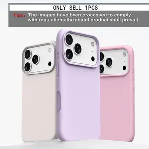 Ultra Thin Liquid Silicone Case Cover for iPhone 17 Pro Max/16/15/14/13/12/11 Pro Max, Skin-Friendly Full Protective Case with Camera Frame, Drop Resistant and Shockproof Design