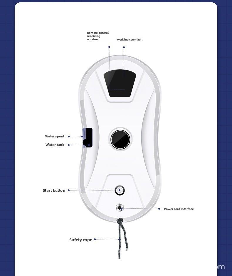 Smart Window Cleaning Robot Automatic Electric Remote Control Glass Cleaner Home Use