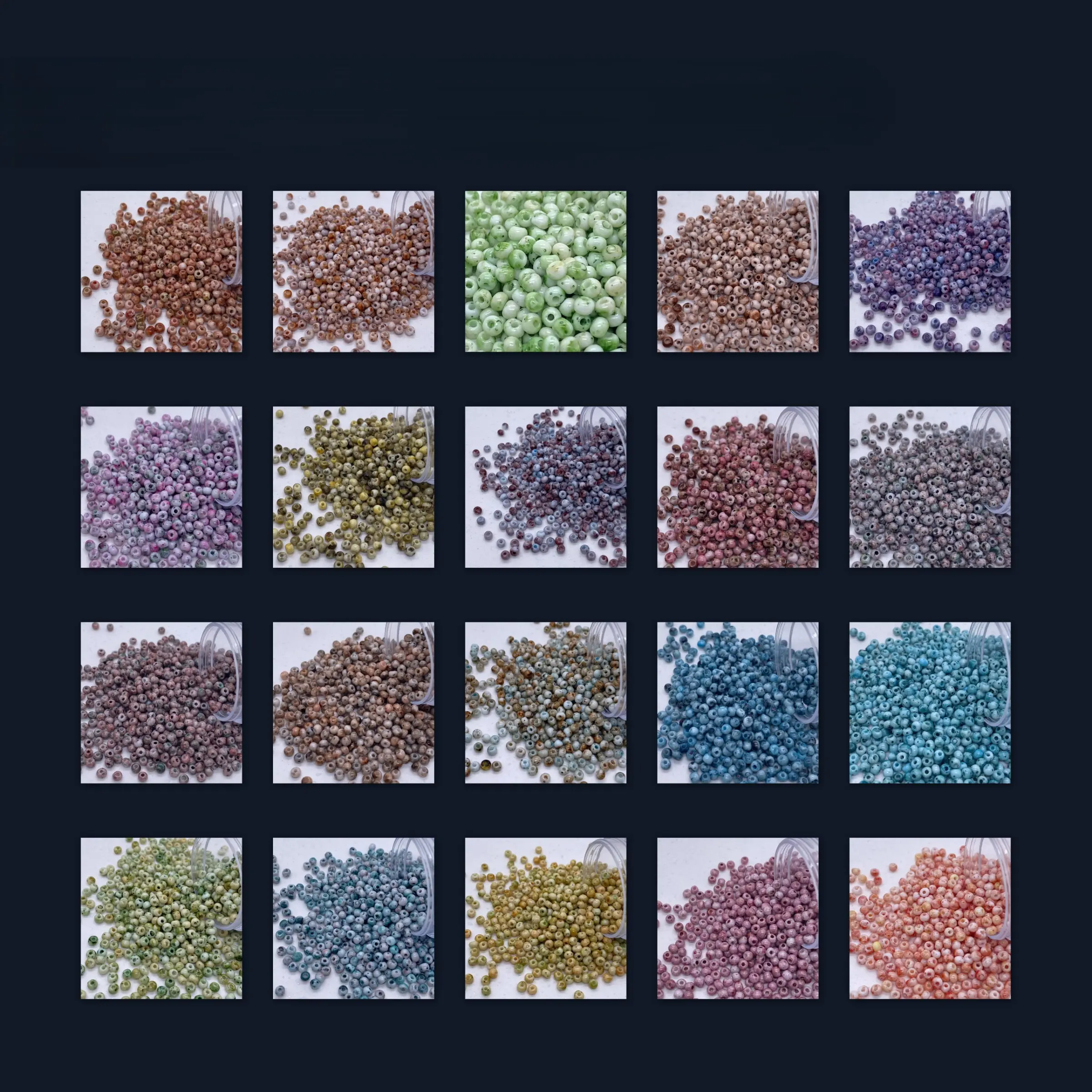 3mm Picasso Style Glass Seed Beads, 20 Colors, 100g, DIY Jewelry Making, Bracelets, Necklaces, Hair Accessories, Perfect Gift