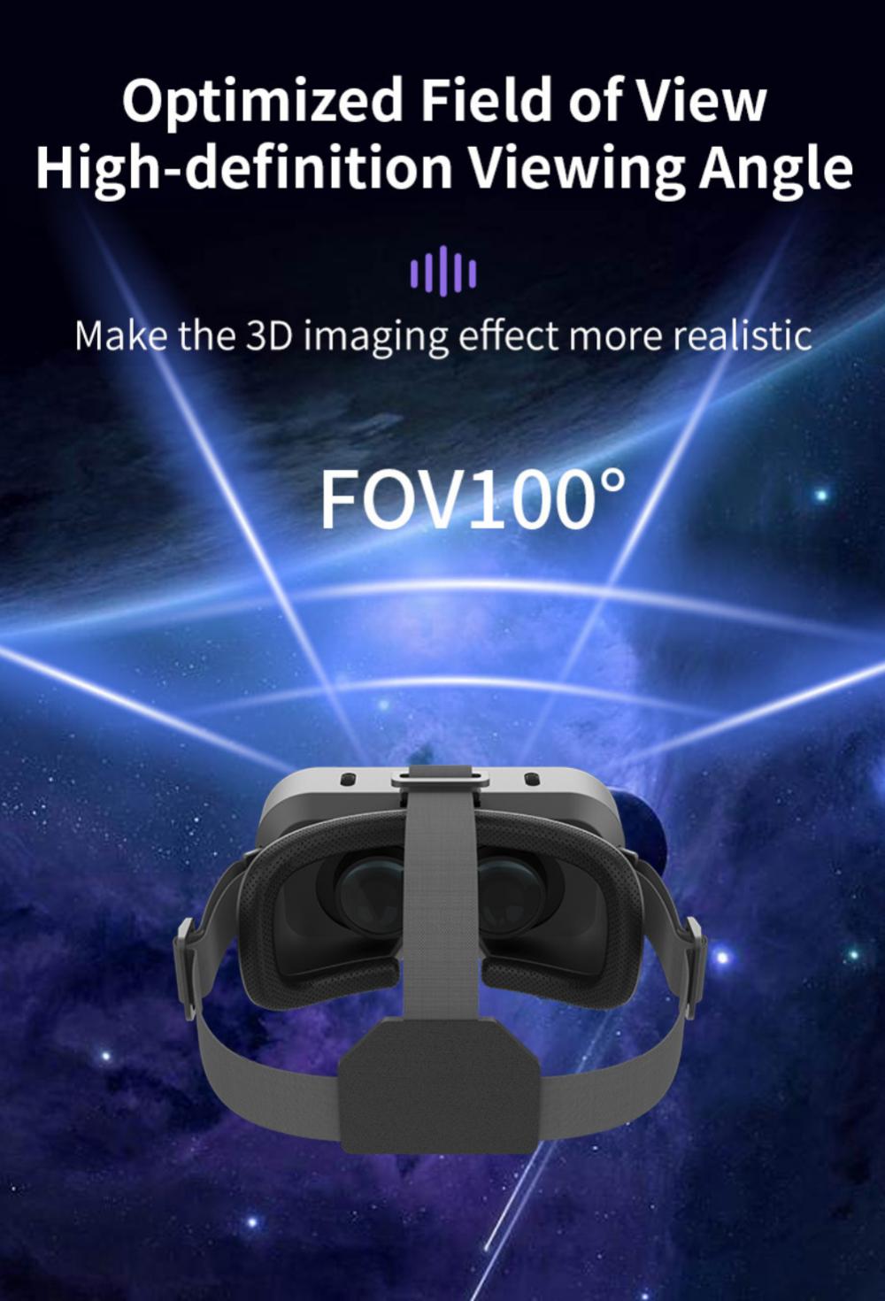 VR Helmet for iPhone Android Smartphones - 1pc 3D VR Headset - Smart Virtual Reality Glasses Phone Lenses