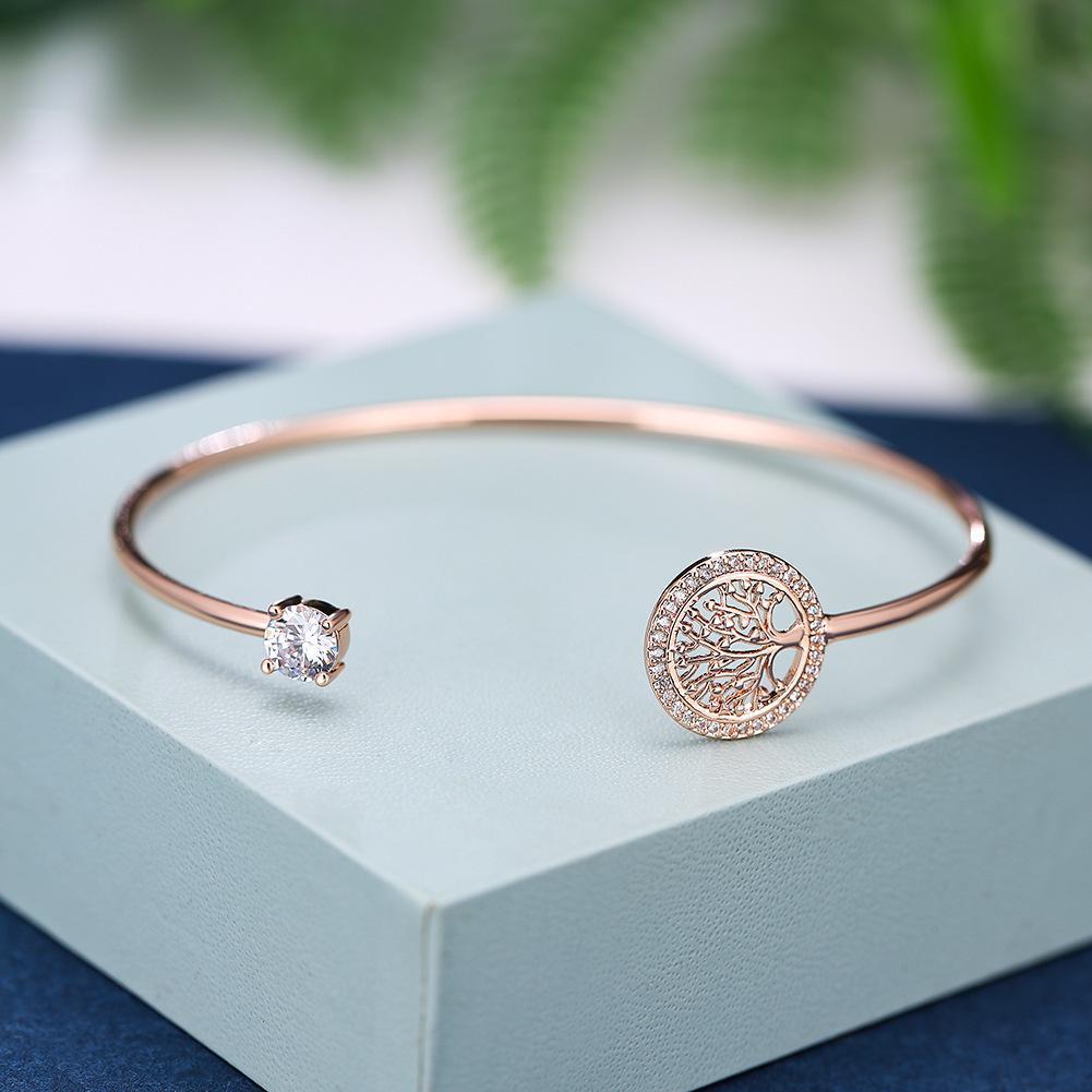 2026 New Arrival: Trending "Tree of Life" Cuff Bracelet — Stylish Open-Design, Adjustable, Rhinestone-Embellished Jewelry for Women (A Gift for Mom)