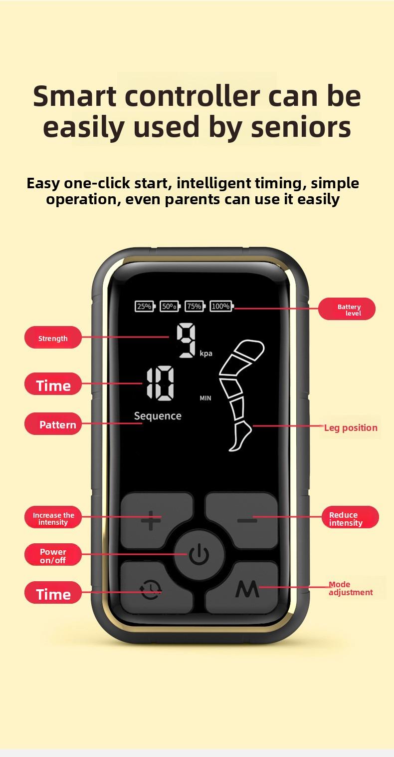 Wearable Air Wave Leg Massager, Kneading Foot Pressure Massager, Foot Therapy Machine, Leg Sleeve Airbag Leg Beauty Device