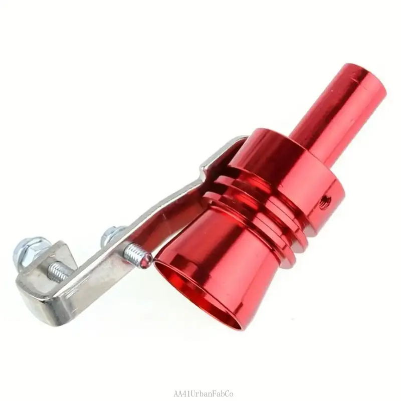 Universal Exhaust Pipe Turbo Sound Whistle Simulator, Automotive Accessory for Car & Motorcycle Tuning, Includes Wrench & Screws, Tuning Part