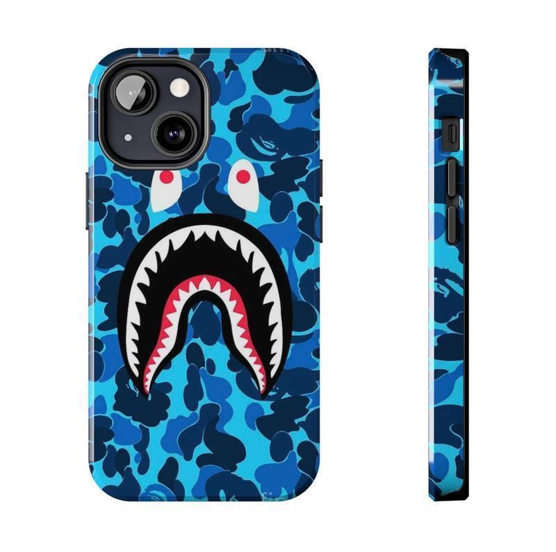 Shark Camo Collage Phone Case, Camo Shark For  iPhone 17 16 15 14 13 12 11 X XS Pro Max, Army Phone Case, The Rookie TV Series Movie  Inspired by the act