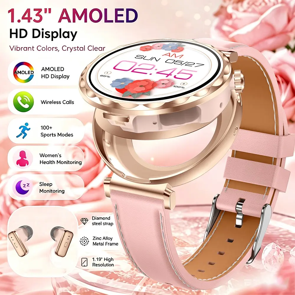 New TWS Smartwatch for Men and Women, HD Screen, Bluetooth-compatible, Wireless Calling, Multiple Sports Modes, Message Alerts, Music Playback, Weather Check